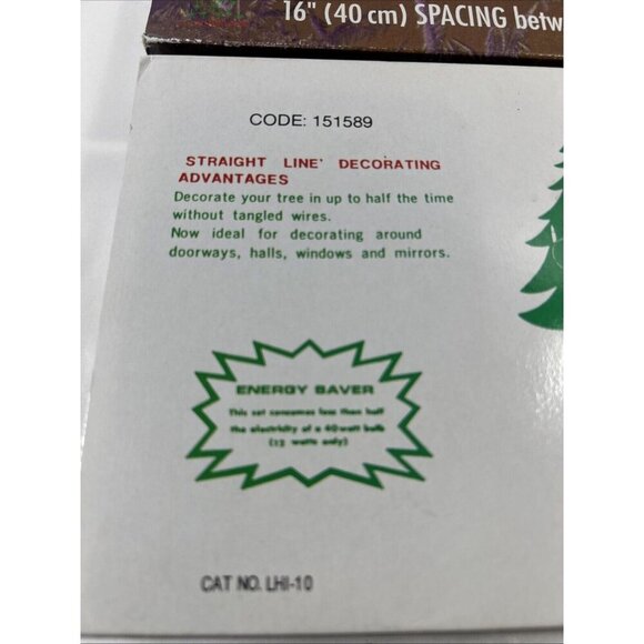 Vtg Alderbrook 4x10 Candle Electric Lights Clip On String Tree Light Work Great - Picture 7 of 8